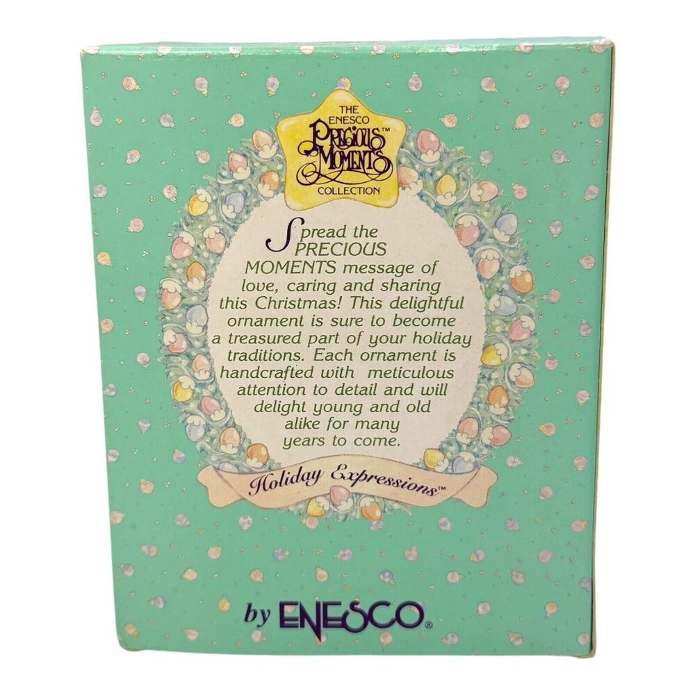 Precious Moments 1994 Sending‎ You Seasons Greetings Special Delivery Ornament - Picture 6 of 9